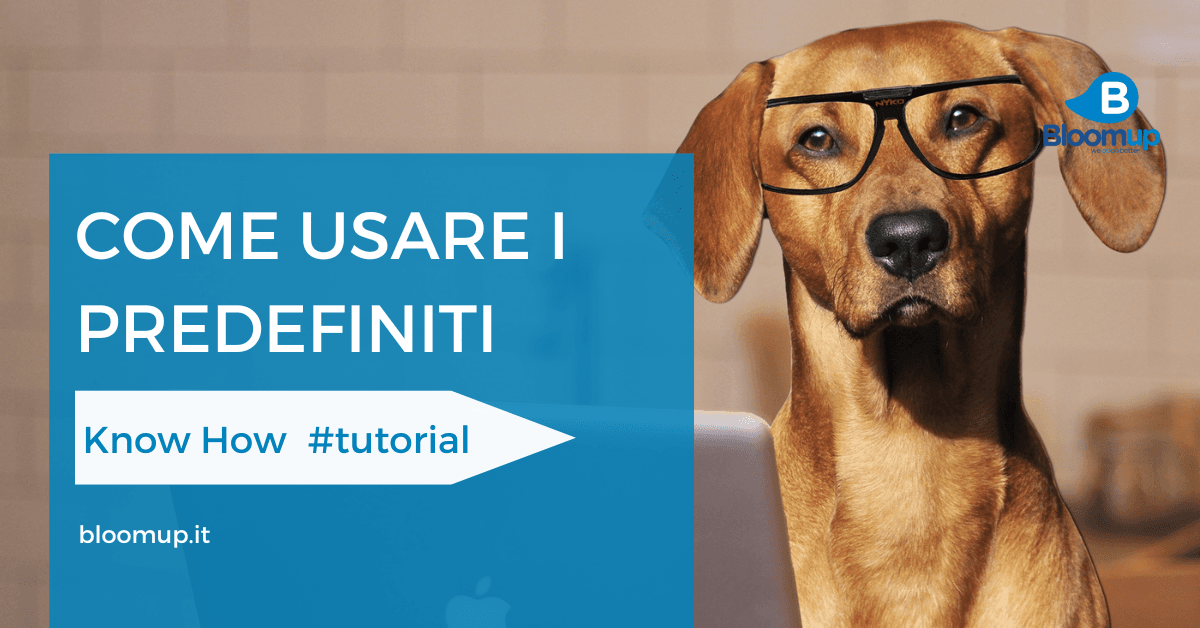 Come usare i predefinit